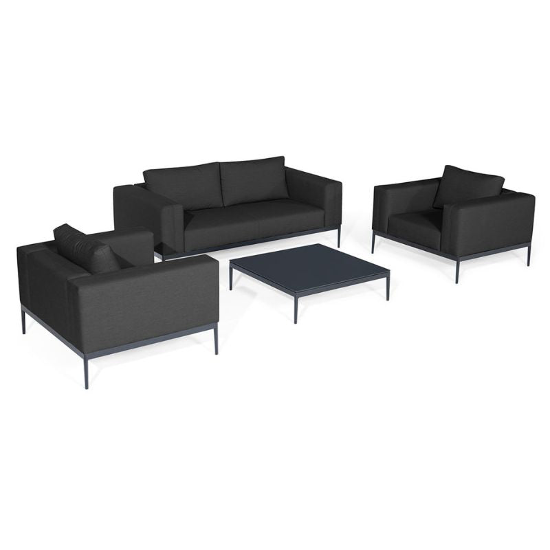 Maze EVE 2 Seat Outdoor Fabric Sofa Set - Charcoal