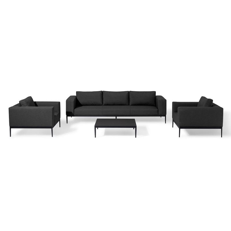 Maze EVE 3 Seat Outdoor Fabric Sofa Set - Charcoal