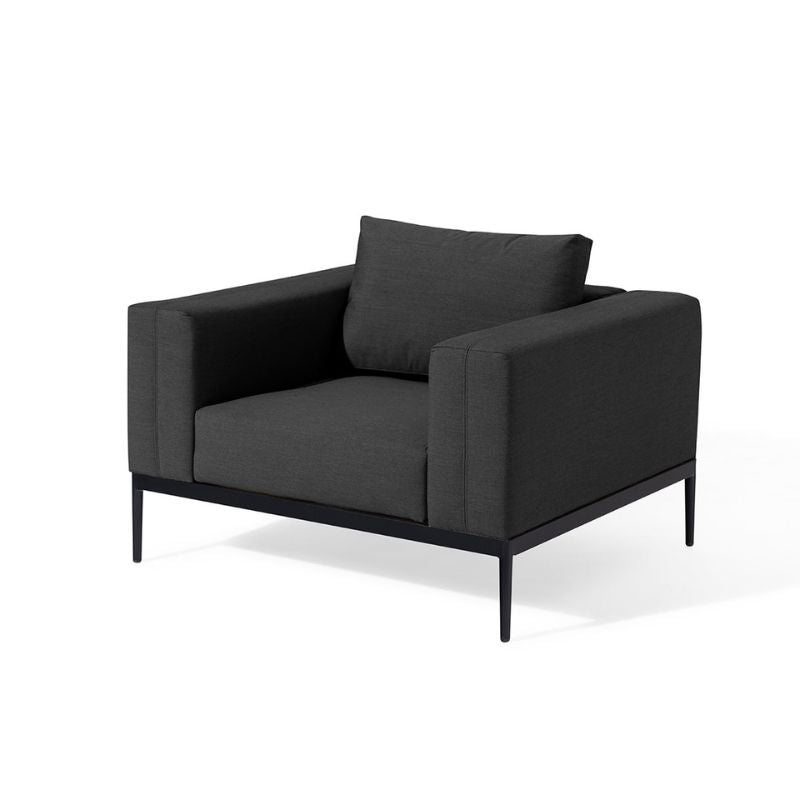 Maze EVE 3 Seat Outdoor Fabric Sofa Set - Charcoal