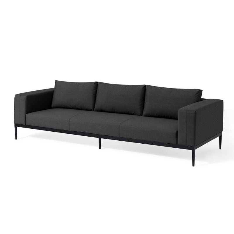 Maze EVE 3 Seat Outdoor Fabric Sofa Set - Charcoal