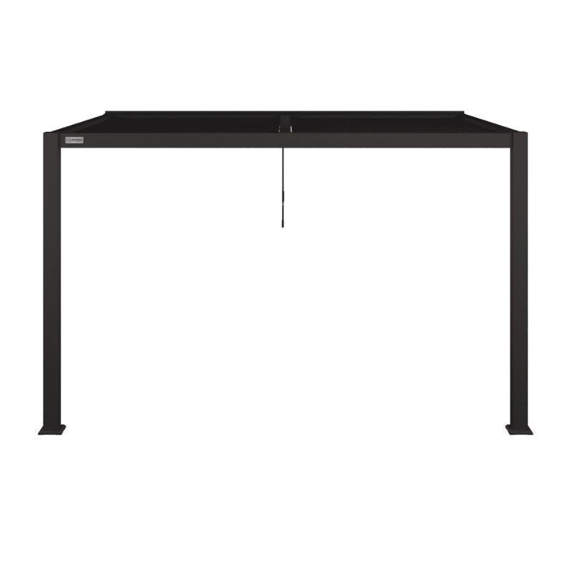 MazeMaze COMO Aluminium Lean - to Wall Pergola 3m x 4m Frame Only - GreypergolaALU - GB - LOW - 304012Luxury Garden Decor