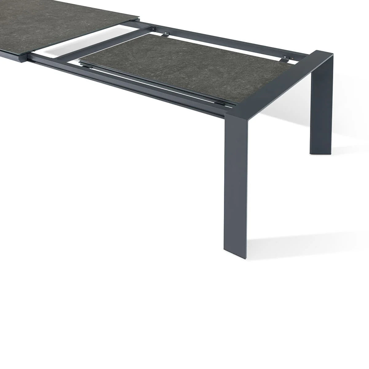 Maze AMBITION 10 Seat Extending Outdoor Fabric Dining Set - Charcoal