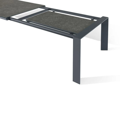 Maze AMBITION 10 Seat Extending Outdoor Fabric Dining Set - Charcoal