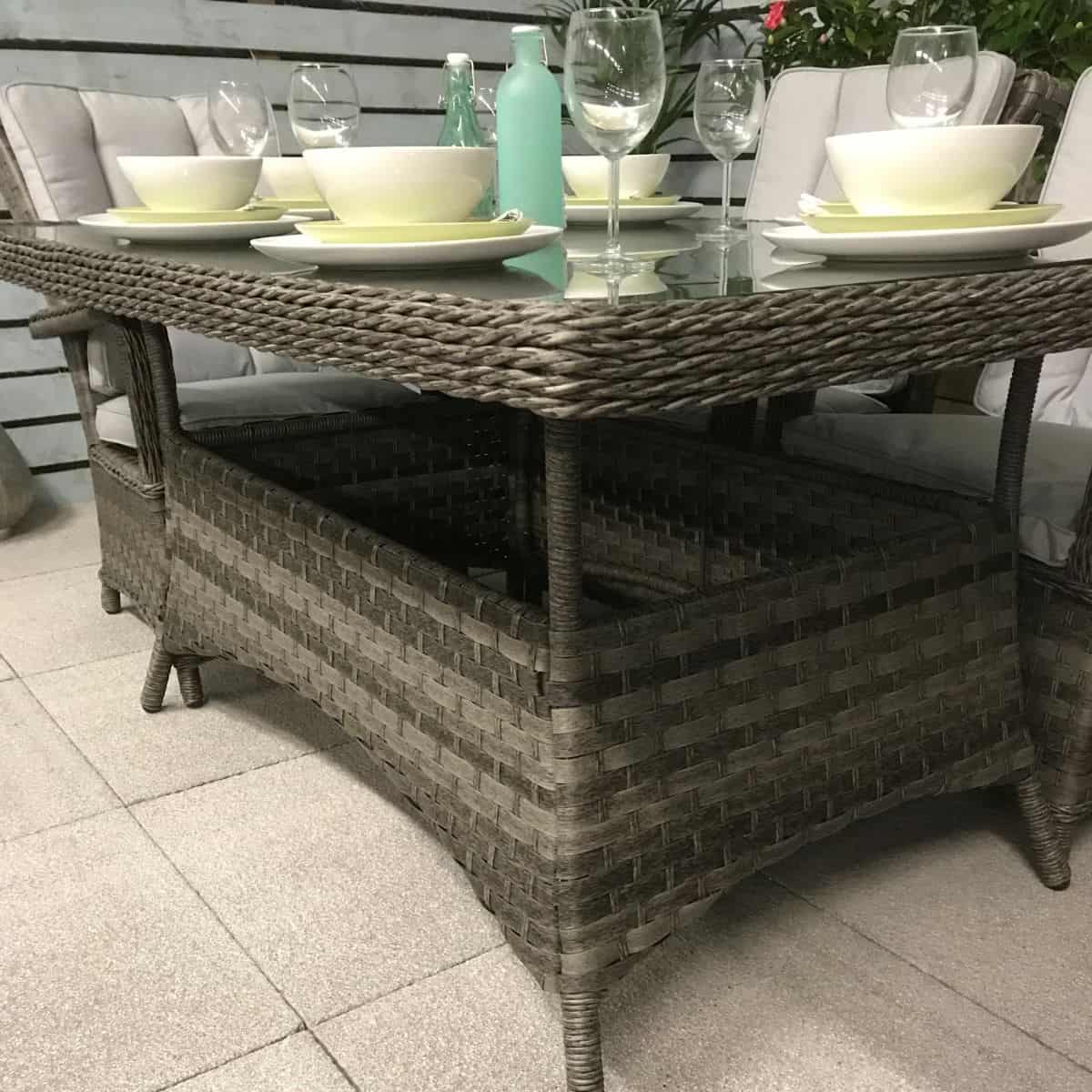 Signature WeaveSignature Weave VICTORIA Rectangular Dining TableOutdoor DiningVICT0227Luxury Garden Decor